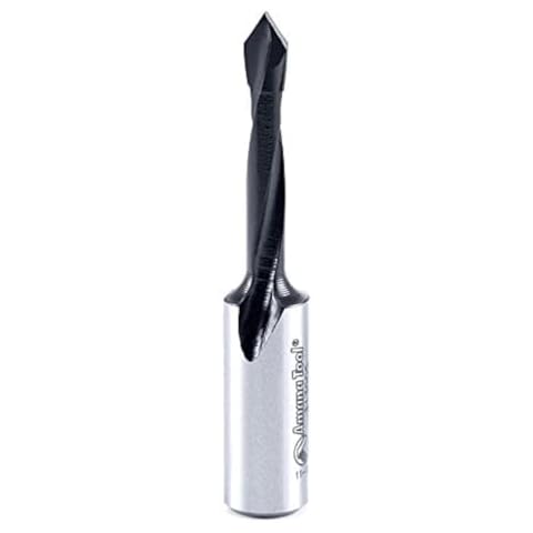 Amana Tool - 313005 Carbide Tipped Through-Hole Boring Bit R/H 5mm Dia x 57mm Long x 10mm Cover