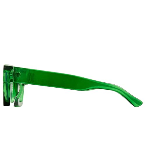 Image of Cyxus 99% Oversized Blue Light Blocking Glasses Women Men Chunky Rectangle Chic Preppy Frame Computer 8143