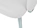 Milan Denise Club Style Swivel Arm Chair (Set of 2), White