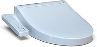 TOTO WASHLET KC2 Electronic Bidet Toilet Seat with Heated Seat and SoftClose Lid, Elongated, Cotton White - SW3024#01