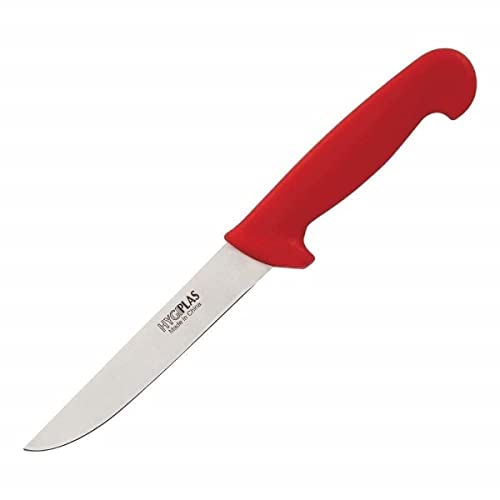 Hygiplas C890 Coltello per disossare, 6 "Stiff lama, rosso