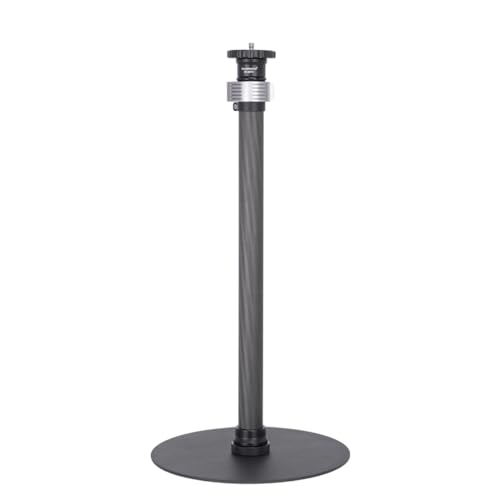 Monopiede Da Tavolo ST-2070 In Fibra Di Carbonio 25mm – Altezza 40-71cm, Base Rotonda, Carico 15kg