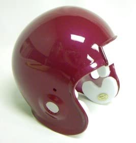 Micro Football Helmet Shell - Cardinal Metallic
