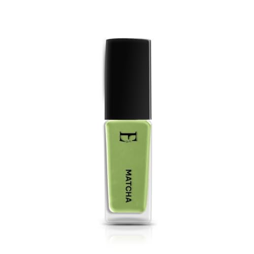 Image of MATCHA Vegan Nail Polish Light Green Color | Long Lasting Chip Resistant Formula | Quick Dry Glossy Finish | Non Toxic & Cruelty Free Nail Paint for Women | 10 ml