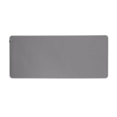 HP 200 Tappetino per Mouse, Igienizzabile e Resistente ai Liquidi, Antiscivolo, Realizzato con Poliestere e Gomma Naturale, Scorrimento silenzioso del Mouse, Cuciture Antiusura, Grigio