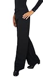 Ready4Dance Herren-Hose für Ballsaal, Standardtanz und lateinamerikanischen Tanz, 05 Schwarz,M