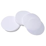 Confezione da 100 filtri di carta da laboratorio di qualità, rotondi, velocità media, per esperimenti scientifici, diametro 12,5 cm, colore bianco (12,5 cm)