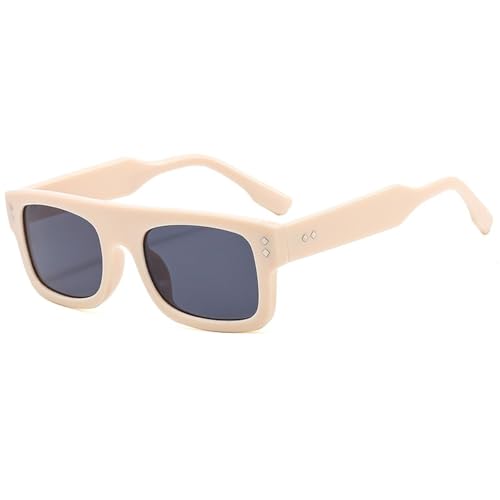 Lunettes de soleil carrées vintage aux finitions soignées UV400