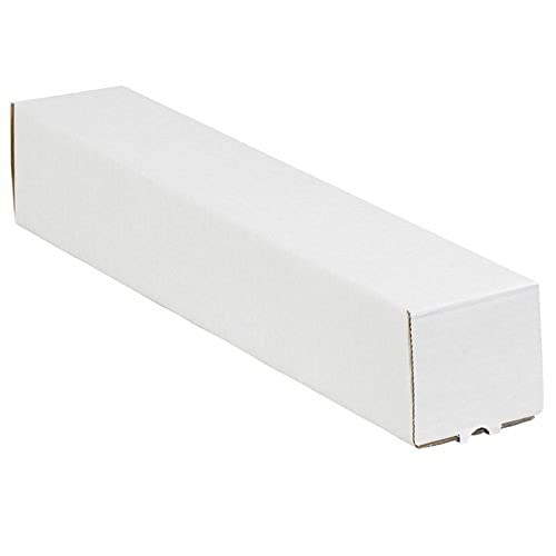 Box Usa Bm4425 Square Mailing Tubes, 4" X 25", Oyster White (Pack Of 50) #TOP30