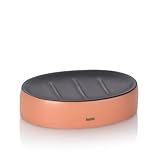 kela Seifenschale MATSI – Keramik Pfirsichrosa, 12,5x8,5x3 cm, stilvolle Seifenablage für Bad...