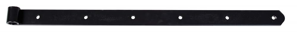 GAH-Alberts 835934 Penture, en différents modèles, en noir, gond Ø 16 mm, taille 600 x 35 mm, kit de 6