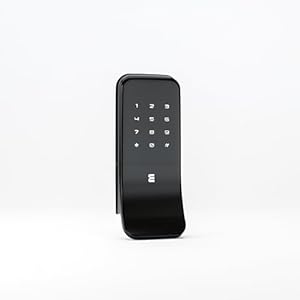 WME DL1 Smart Door Lock, Digital Door Lock, Black, PIN Code Access with Scramble Protection, 76x172x38mm, Aluminum Alloy, Residential & Commercial Use, Modern Ultra-Slim