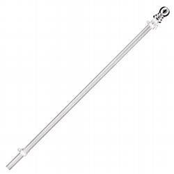 Tangle Free Spinning Pole -Silver Pole, Silver Ball TOP