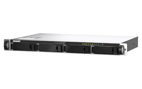 Image of QNAP TS-435XeU-4G-US 4 Bay High-Speed Short Depth Rackmount NAS with M.2 NVMe SSD, Quad Core Marvell Octeon CPU, 4GB DDR4 Memory, Dual 2.5GbE (2.5G /1G /100M) and 10GbE Network Connectivity (Diskless)