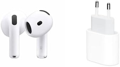 AirPods 4 com Cancelamento Ativo de Ruído e Adaptador de corrente...