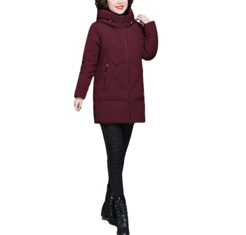 Parka chaude en coton pour femme avec sa veste matelassée épaisse