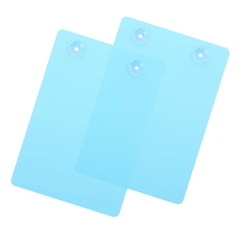 ROMISBABA 2個魚の飼育スレート 水槽用産卵プレート 吸盤付き 取り外し可能 再利用可能な養魚板 軽量設計でエンゼルフィッシュやディスカスの繁殖に適した実用的な魚用品