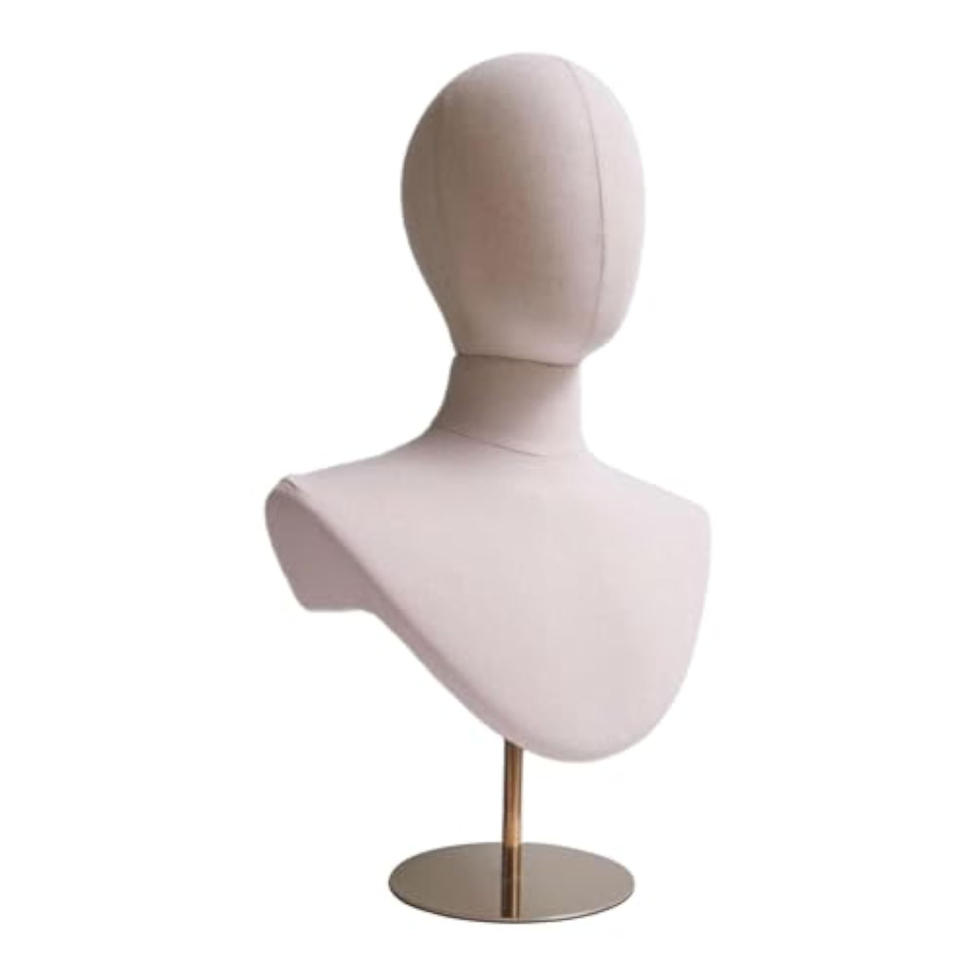 Hat Display Stand with Metal Base for Hairpiece and Glasses
