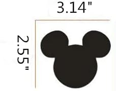 Miniatura 2 de HORNO Adhesivo de pared de dibujos animados, bonito arte de pared de animales, fácil de quitar (negro)