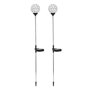 Gloglow 2er Solar Globe Wegeleuchten LED Farbwechsel