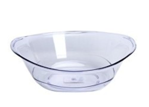 透明なフットバス楕円形のプラスチック洗面器の大きい洗面器は、バスルームや美容院に適した手洗いのために使用することができます (クリア)