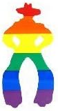 PHS Rainbow Bumper Sticker - Cowperson Set of 2