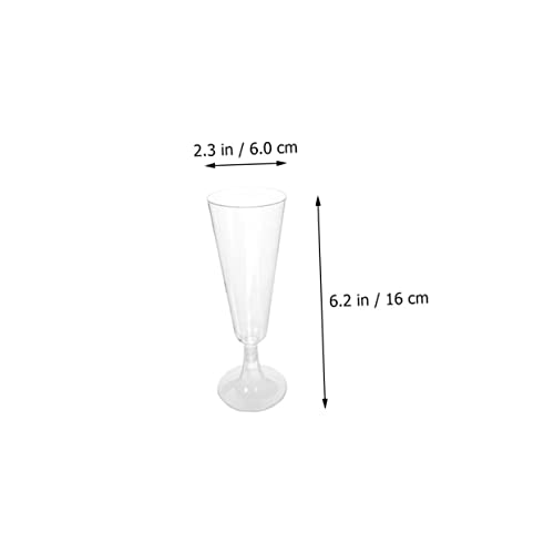 BESTonZON 80 Peças Taça De Plástico Taças De Plástico Taça De Champanhe Champanhe Transparente