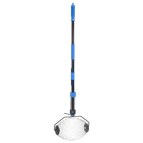 vidaXL Rollsammler, Obstpflücker mit Stahlstiel, Obstsammler Nusssammler Früchtesammler, Ballsammler für Golfbälle Tennisbälle, Blau 127cm Stahl