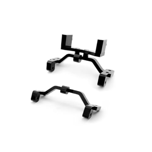 RC Car Accessories for WPL for MN for MN99S D90 D91 C24 C14 C14K C24K Metal Tie Rod Base and Coaxial Servo Bracket Mount RC Car Truck Parts Accessories(Black)