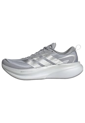 adidas Women's Supernova Glide Running Shoes, halo Silver/Matte Silver/Dash Grey, 7 UK