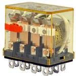 IDEC RH4B-ULCAC24V 24 VAC Coil, 4 Poles 4PDT, 50/60 HZ, Blade Terminal, Check Button W LED Indicator, Compact Power Relay, Industrial 10 AMP GP Relay, RH Series
