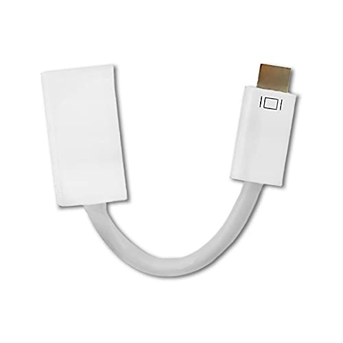Qoltec 50519 Adaptador de Cable de vídeo 0,15 m Mini-DVI HDMI Blanco