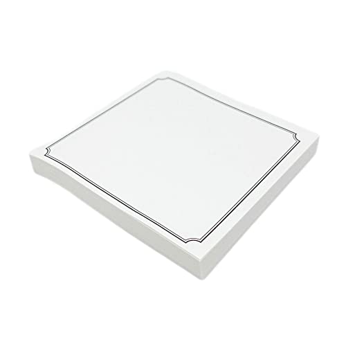 Bloc de notas adhesivas, marcadores extraíbles para oficina, hogar, escuela, reunión, bloc de notas para tomar notas y lista de tareas, 1 bloc de 80 hojas, 75 mm x 75 mm Cover