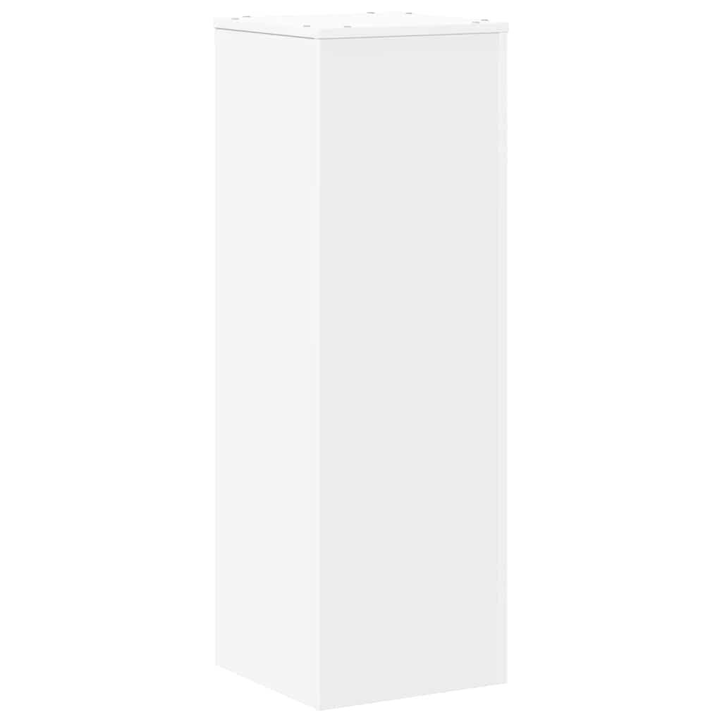 vidaXL Soportes para Plantas Madera de ingeniería Blanco 33x33x100 cm