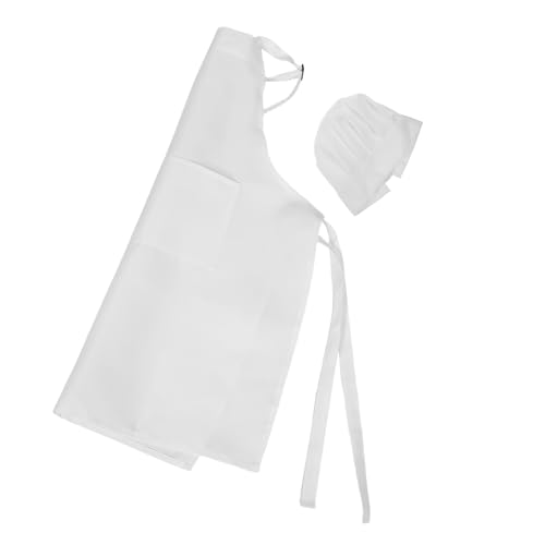 Beaupretty Delantal De Cocina Ajustable Accesorios De Chef Para Bebés Delantal Y Gorro De Chef Profesional Para Niñas Traje De Cocina