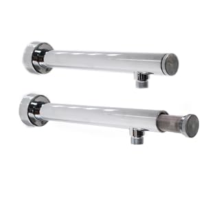 Braccio Soffione Doccia in Ottone Cromato 30 cm – Con Filtro Antisabbia Integrato, Eleganza e Pulizia per il Tuo Bagno