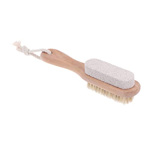 MUSISALY Foot Pumice Bristle Brush Double-Sided Foot File Pumice Stone Tool Remover