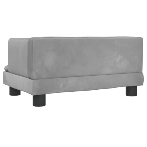 Lit pour chien velours premium gris mousse mémoire de forme