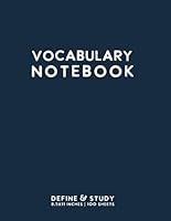Vocabulary Notebook: Dark Blue Softcover Word Study Journal by schoolnest B096TJJQ7G Book Cover
