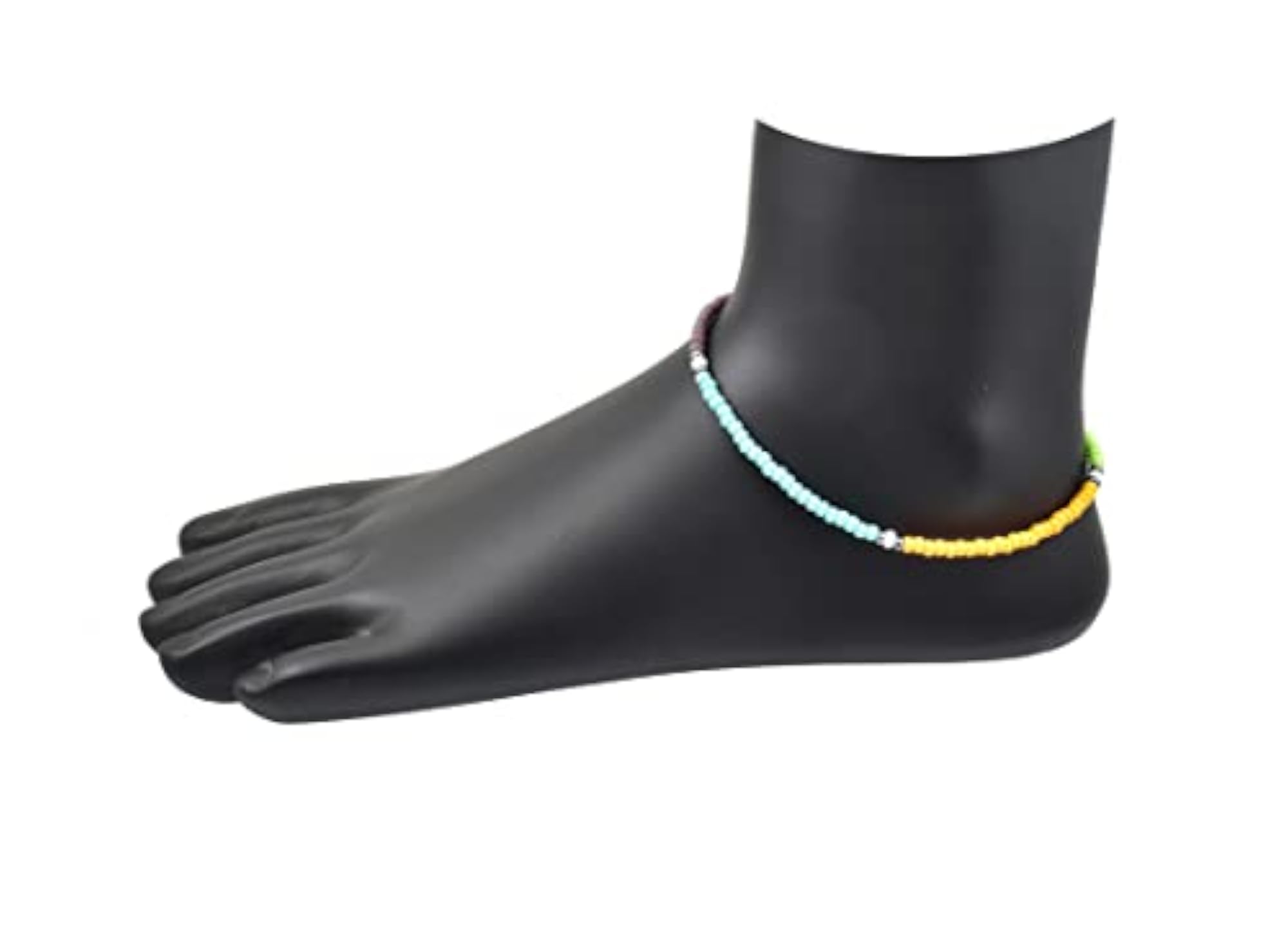 Women's Preciosa Multicolor Seed Beads Anklet Combo