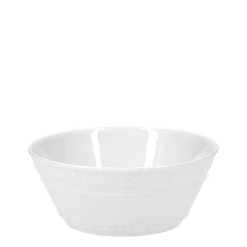 KPM Berlin KURLAND Müslischale, Porzellanschale, Bowl Schüssel Porzellan, 0,45l, handmade, weiß in Geschenkkarton (1)