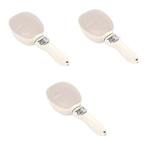 MAGICLULU 3 Piezas De Comida Para Perros De Cristal Líquido Blanco