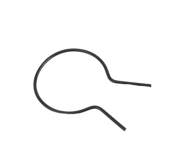 EZ Twist 3" (2 7/8" OD) x 8 Gauge Preformed Steel Tie Wire - Fence Ties - 100 Pack (Black Vinyl Coated)