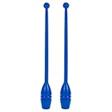 Sport-Tec Turnkeulen aus Kunststoff 2er-Set, Jonglier Keule, Schwungkeulen, Gymnastikkeulen, Akrobatikkeulen, 45 cm