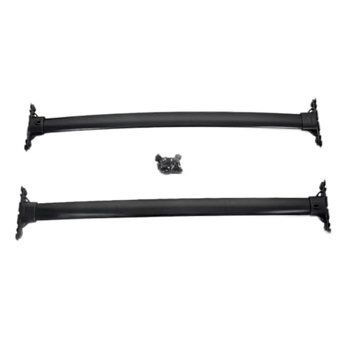 Barres de toit Toyota Land Cruiser 200 noires en aluminium de 2008 à 2021