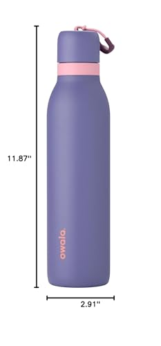 Image of Owala FreeSip Twist Insulated Stainless Steel Water Bottle with Straw for Sports and Travel, BPA-Free, 24-oz, Blue Jay