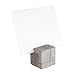 APS 71493 4er-Set Kartenhalter, Fotohalter, inkl. 15 weißen und 15 schwarzen Beschriftungskarten, 3 x 3 x 3 cm, Beton