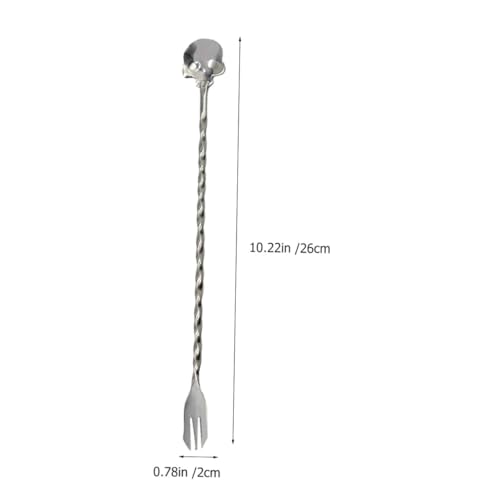 Agitador de bebida de hielo y 5 juegos de cucharas mezcladoras combinadas 3