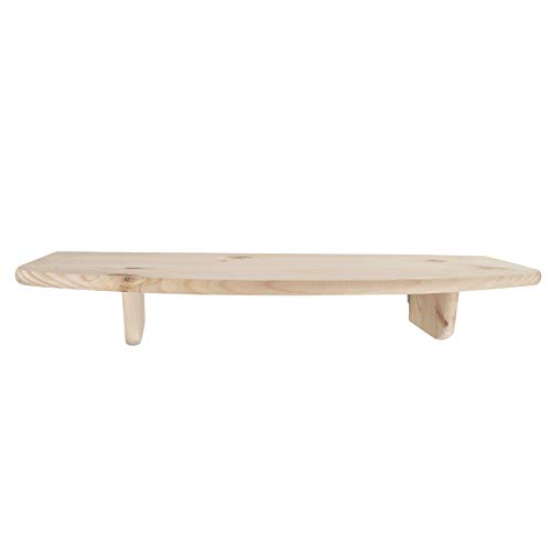 WooDeeDoo Estante flotante de madera | 60 cm | Estantería de madera...