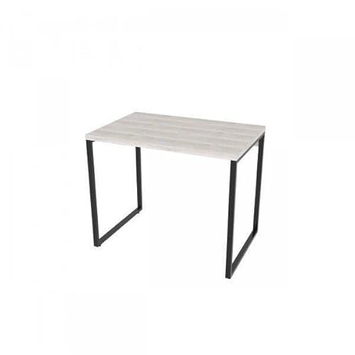 Mesa para Escritório Office Estilo Industrial 90cm Kuadra Compace Snow
